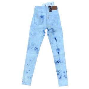 LEVI’S acid wash jeans mile stretch high super skinny high rise toe dye waist 26